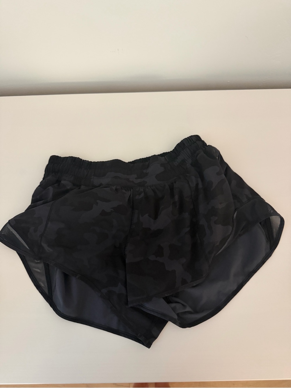 Lululemon Black Camouflage Shorts